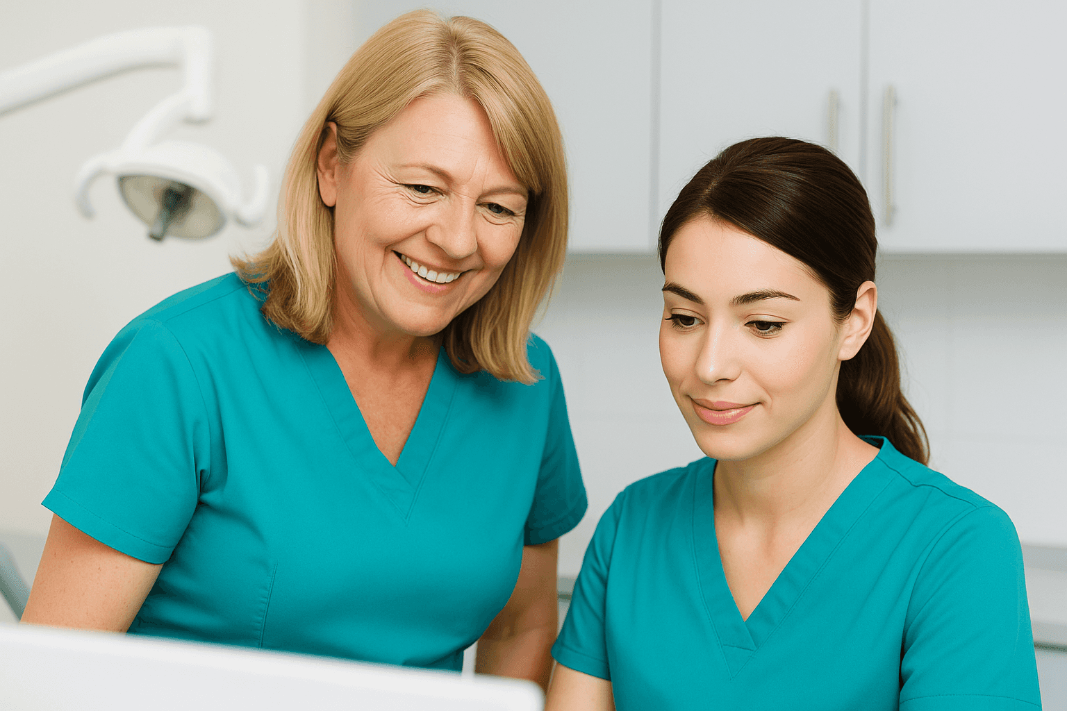 Zwei ZFA als Team für einen Arbeitgeber